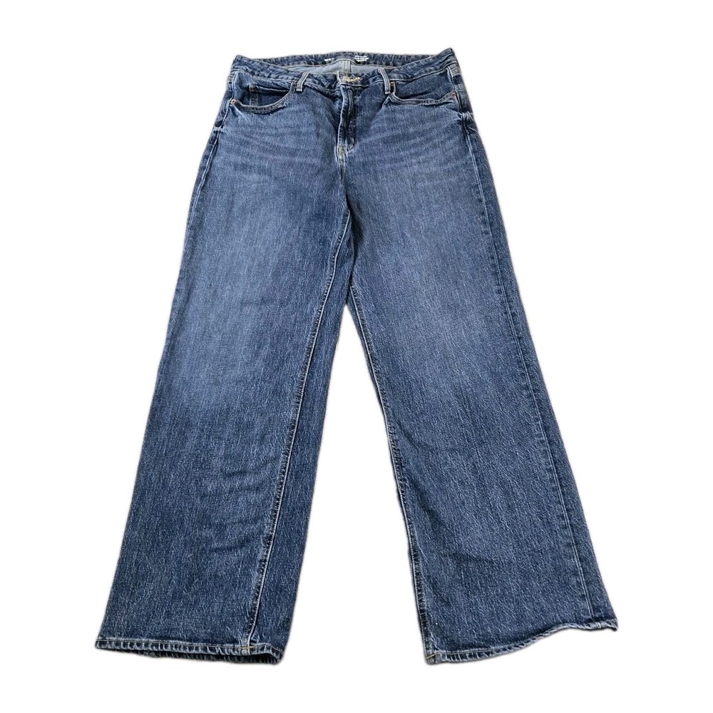 Old Navy Women's Sky-Hi Wide-Leg Extra High Rise  Stretch Jeans Size 14